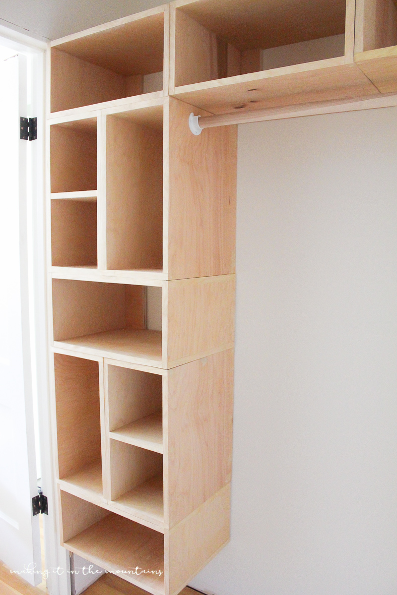 wooden closet organizer on Diy Custom Closet Organizer The Brilliant Box System Making It In The Mountains