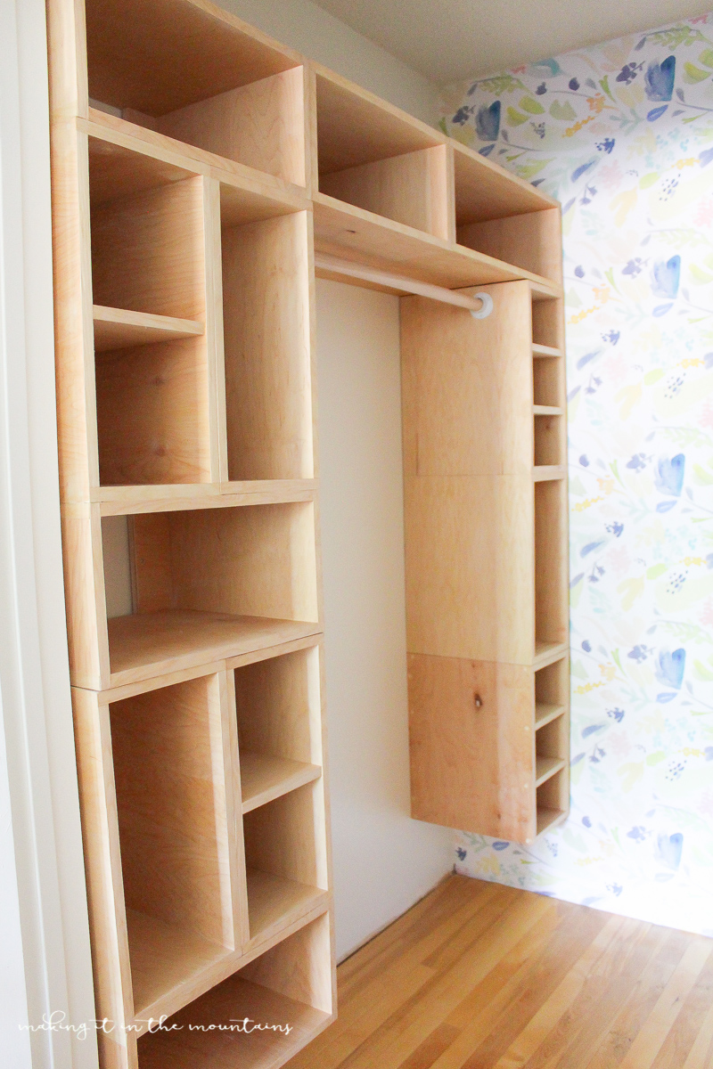 wooden closet organizer on Diy Custom Closet Organizer The Brilliant Box System Making It In The Mountains